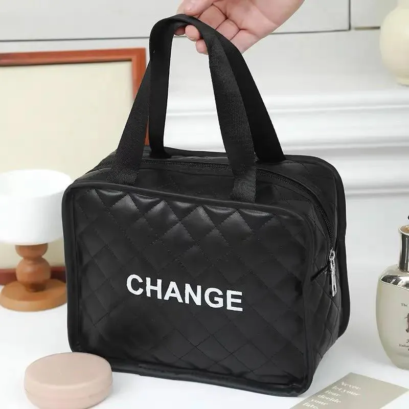 کیف آرایشی ضدآب چرمی کد5468-16