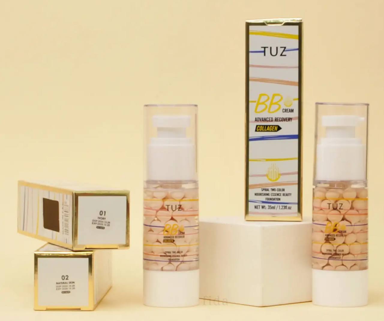 بی بی کرم کلاژن‌دار Tuz | پوشانندگی عالی و جوان‌سازی پوست