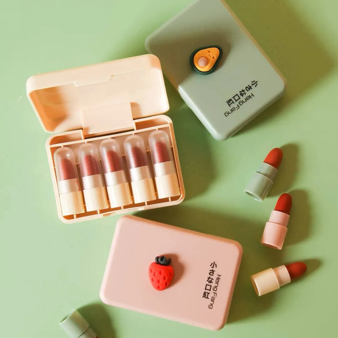 پک رژ جامد 5 عددی میوه ای هنگ فنگ