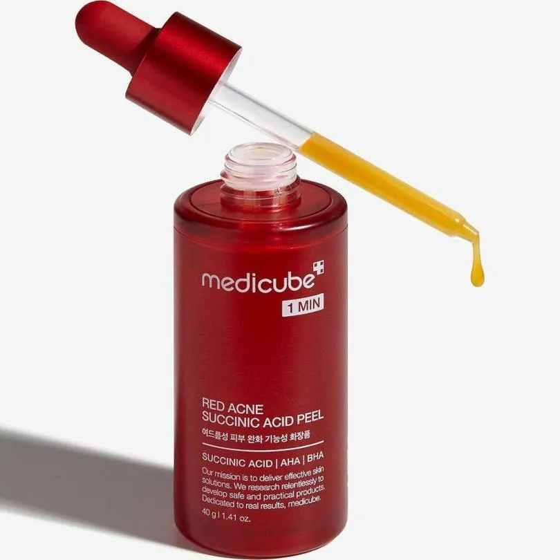 سرم پاککننده و ضدجوش کره ای مدیکیوب مدل Red Succinic Acid ...