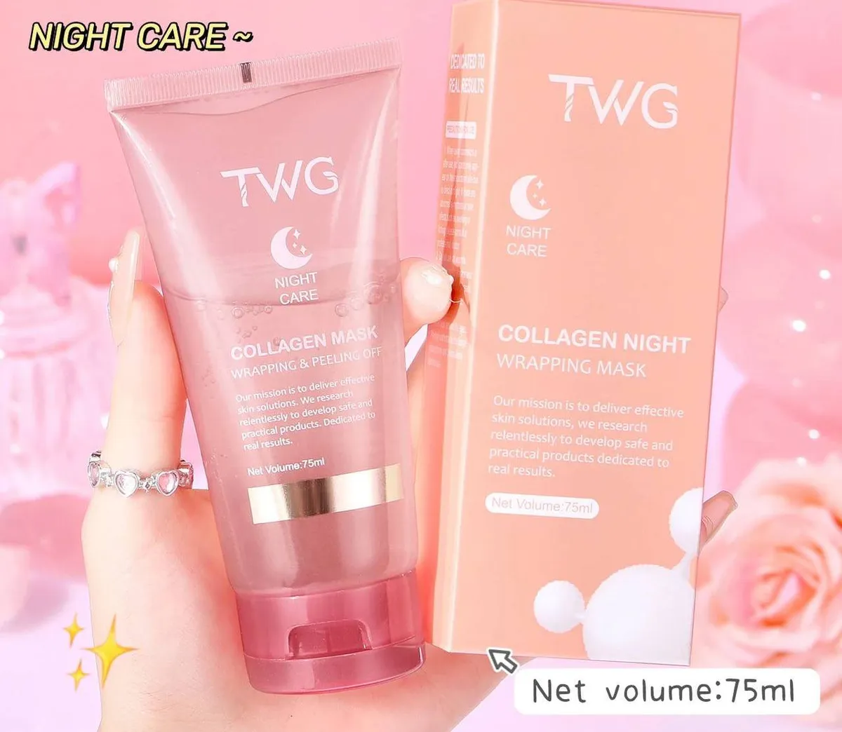 ماسک شب کلاژن پیل آف TWG