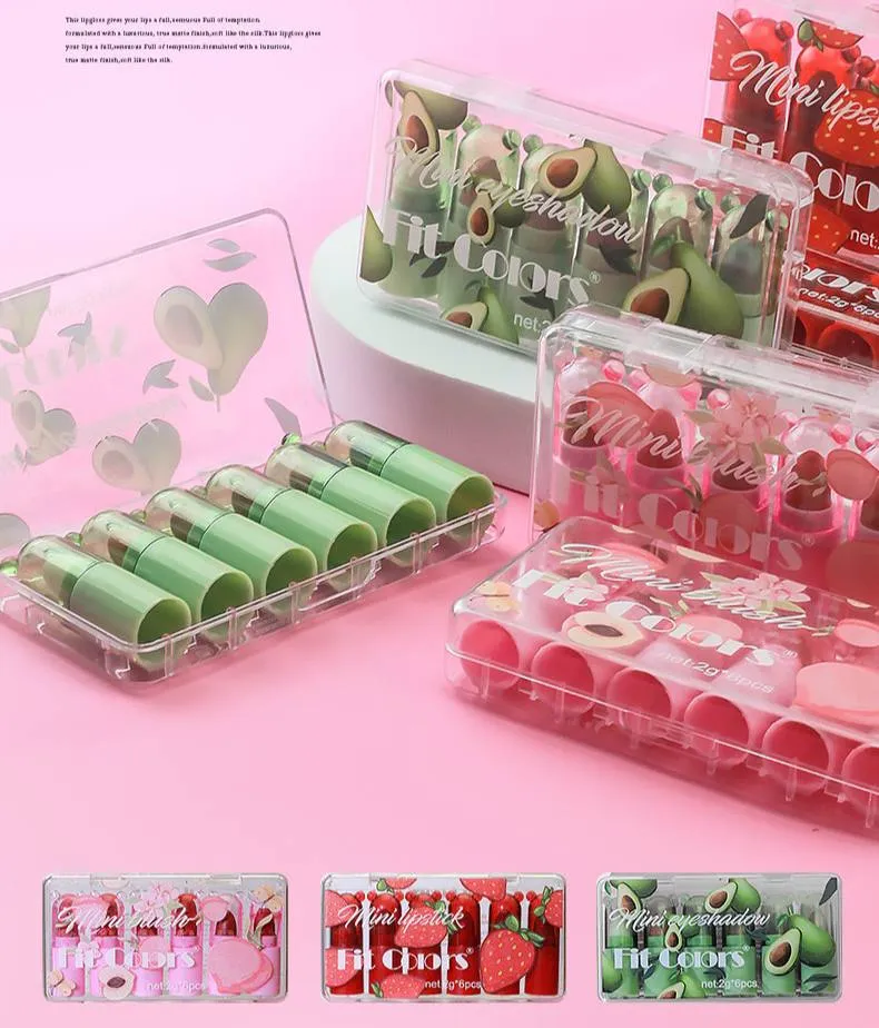 سه پک آرایشی جذاب Fit Colors: رژگونه، سایه و رژ لب