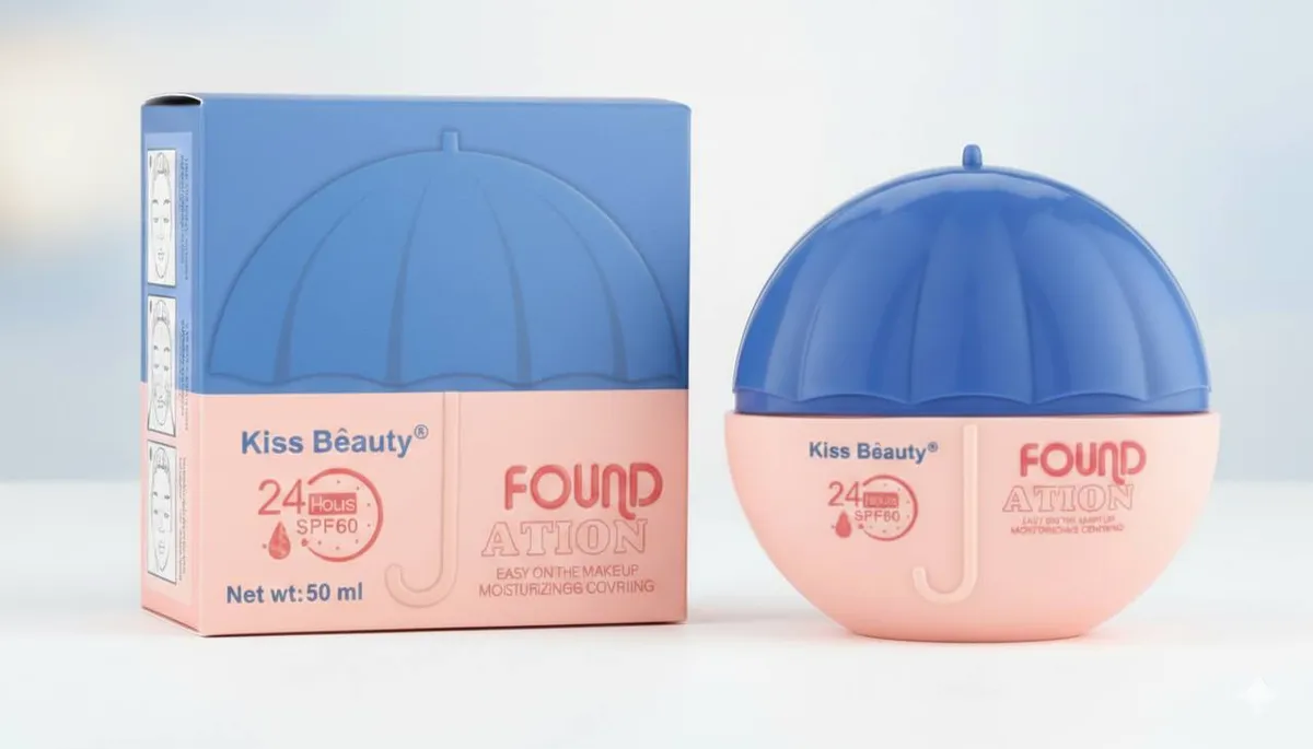 کرم پودر آبرسان Kiss Beauty مدل Umbrella 