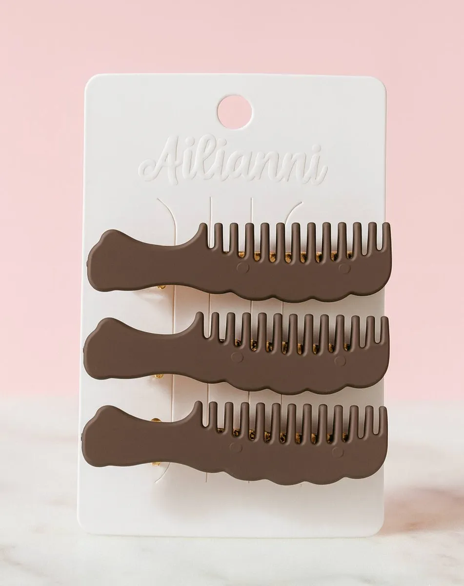  گیره مو طرح شونه