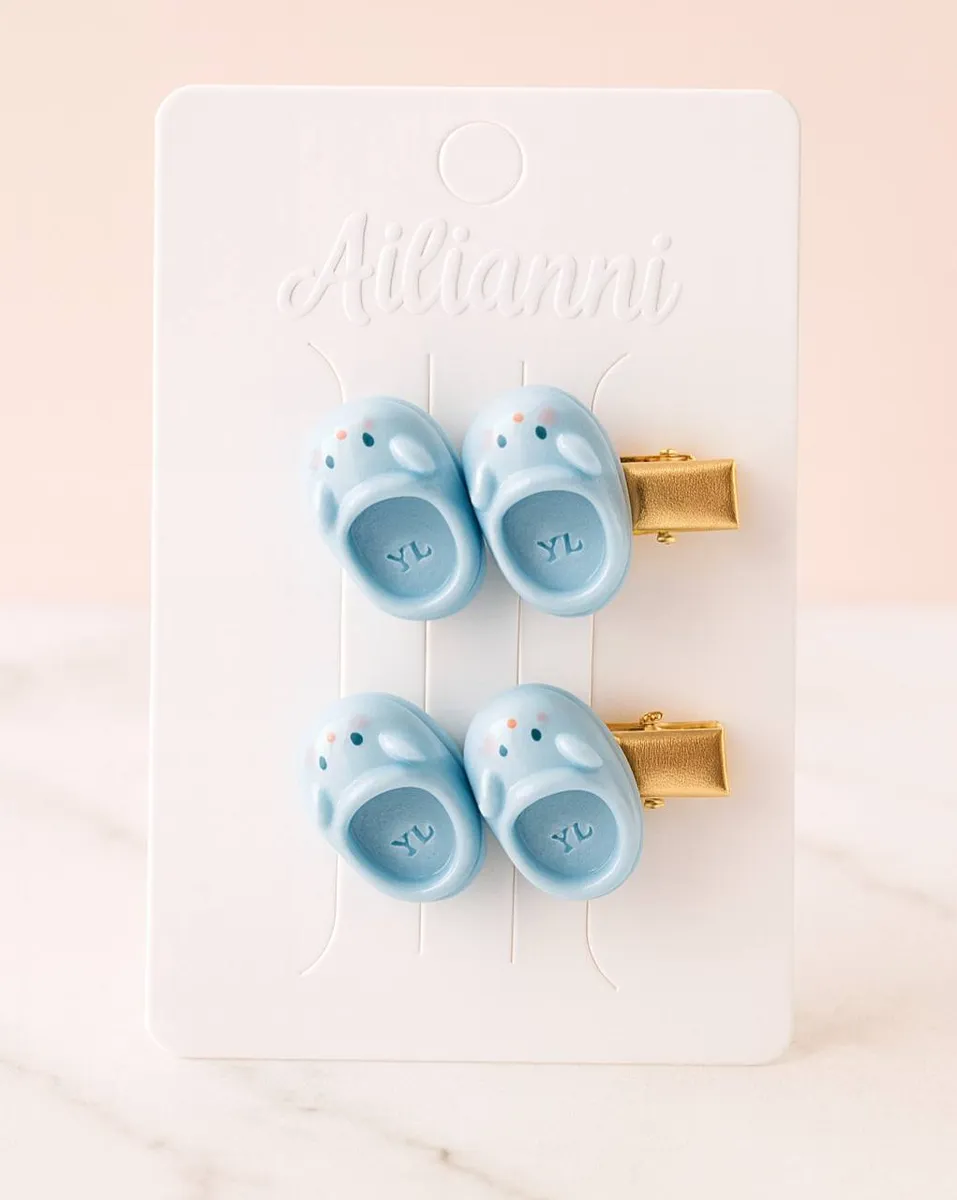 گیره مو طرح دمپایی بچه‌گانه 