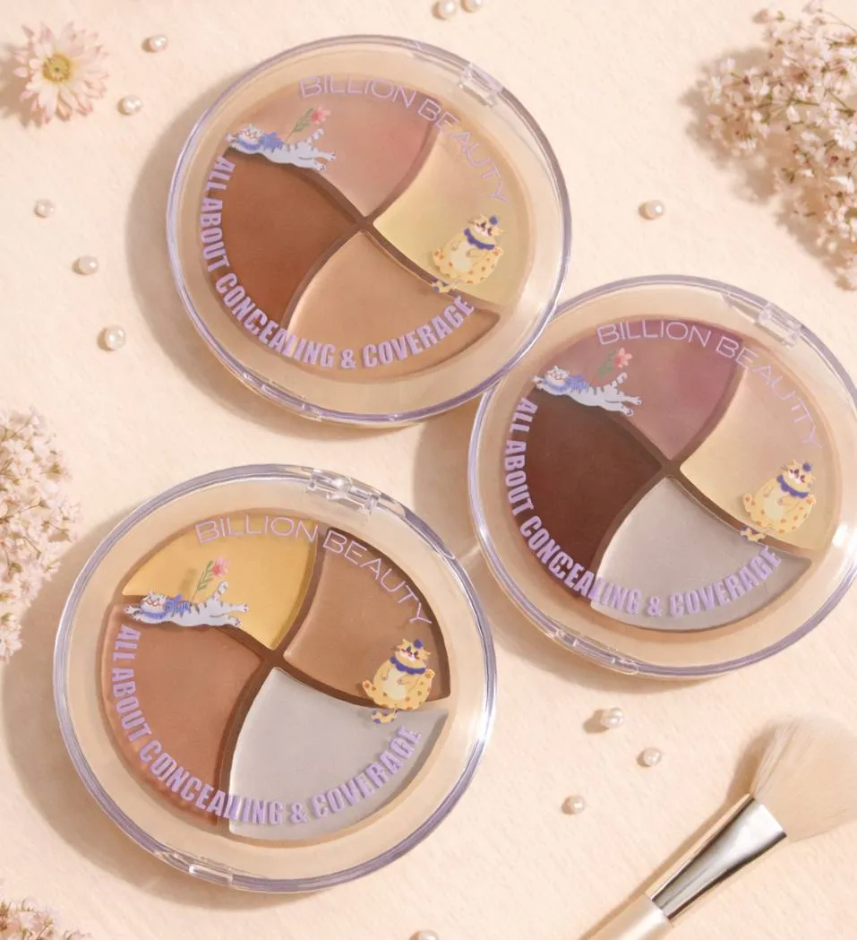 پالت کانسیلر و کانتور چهار رنگ بیلیون بیوتی