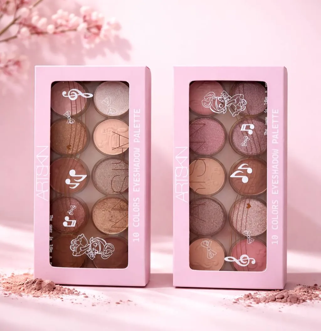 پالت سایه چشم 10 رنگ آرت اسکین طرح موزیک