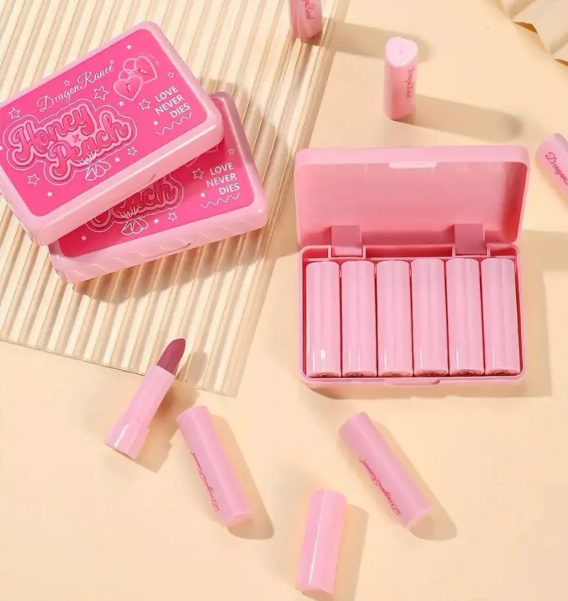 باکس جدید باربی رژ جامد اورجینال dragon ranee