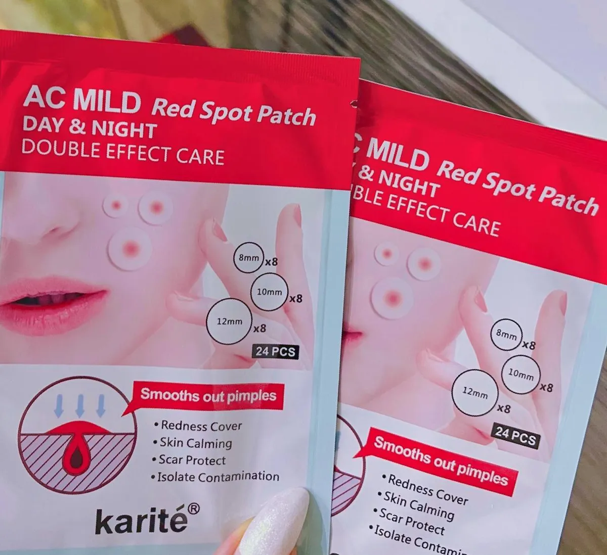 پچ ضد جوش و قرمزی روز و شب کاریته