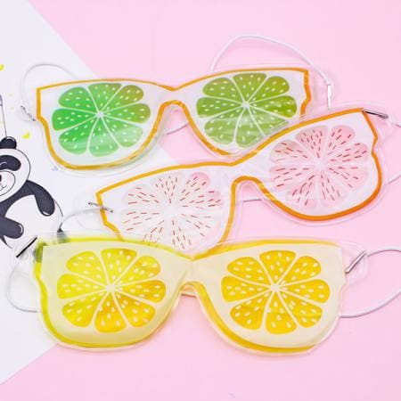 کمپرس چشم میوه ای طرح عینک