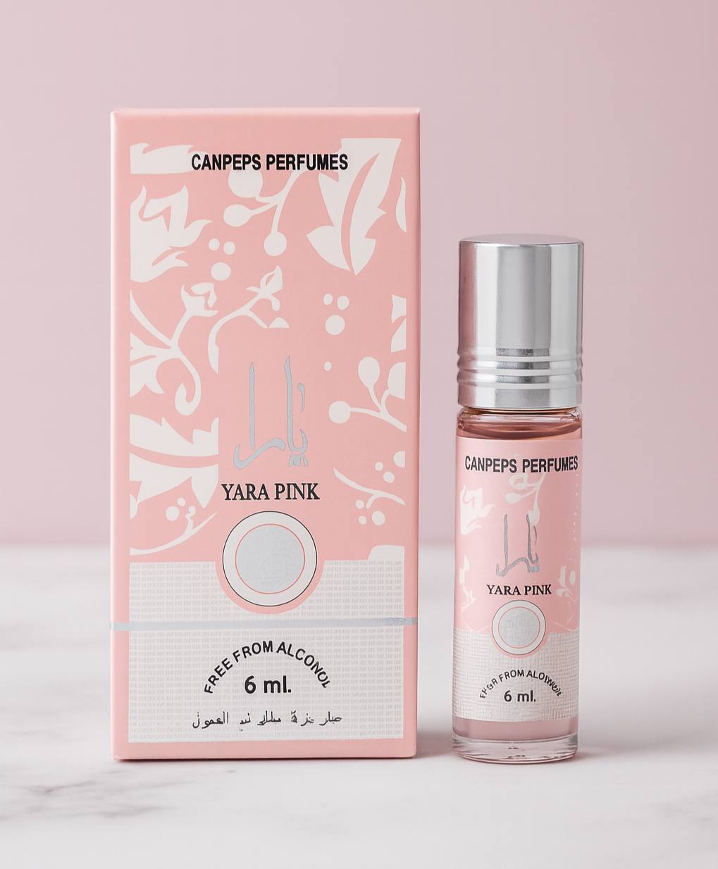 عطر جیبی یارا صورتی CANPEPS – 6 میل، بدون الکل، زنانه