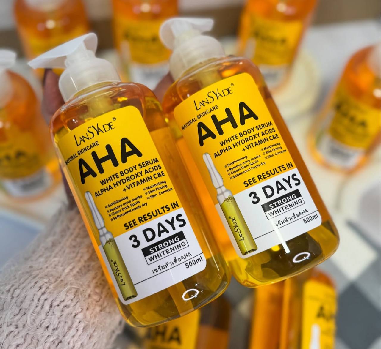 سرم سفید کننده بدن AHA