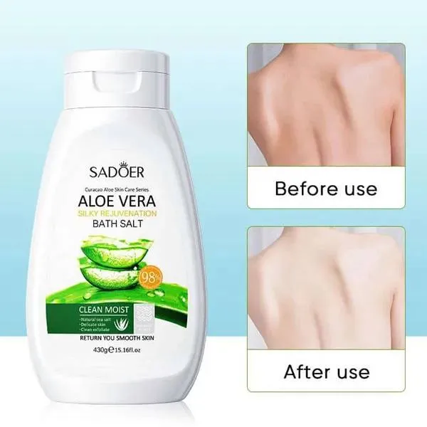 نمک بدن لایه بردار و روشن کننده آلوئه ورا سادور