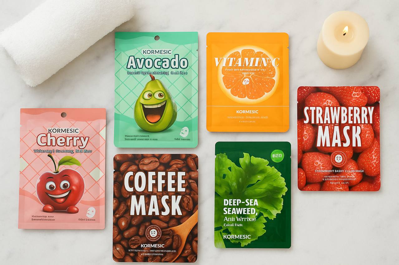 پک ماسک ورقه‌ای میوه ای Kormesic (۵ عددی)