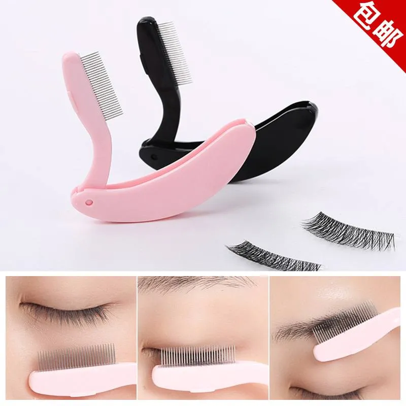 شانه مژه و ابرو تاشو با دندانه فلزی